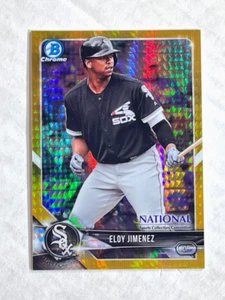 ELOY JIMENEZ 2018 Bowman Chrome National Convention GOLD HYPER SP RC 08/50! RARE - Picture 1 of 2