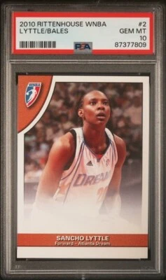 2010 Rittenhouse WNBA Sancho Lyttle/Allison Bales PSA 10 Atlanta Dream - Image 1 of 2