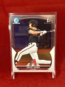 Tarjeta de béisbol DRUW JONES SP RC 1st BOWMAN 2023 CROMADA Prospect DIAMONDBACKS - Imagen 1 de 12