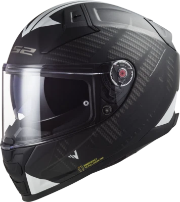 LS2 FF811 Vector II Integralhelm Splitter,schwarz-weiß, Gr.S (55/56),UVP 279,00€ - Bild 1 von 4