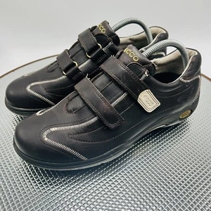 Ecco Hydromax Damen-Golfschuhe Größe US 9 EU 40 bequem braun Leder Klettverschluss - Bild 1 von 12