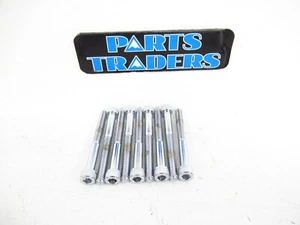 Chrome Coarse Thread Knurled Allen Bolt 10x24x2" Set Of 10 Fits Harley Davidson - Picture 1 of 1