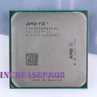 AMD FX-8300 Processor 3.3GHz FD8300WMW8KHK Socket AM3 CPU 95W 4000MHz - Image 1 of 4
