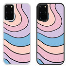 Wavy lines Pastel Pattern Phone Case Cover for Samsung Galaxy S20 S21 Plus Gift