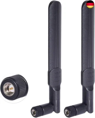 BESUCHE DEN BINGFU- Dualband WLAN Antenne 2,4/5,8 GHz 8 dBi SMA-Stecker Antenne (2er-Pack) für