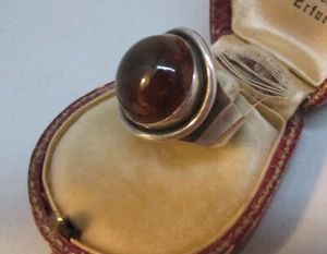 Ring COF Bernstein 925 Silber Carl Ove Friedensberg Denmark Vintage Gr. 55 _60er - Bild 1 von 12