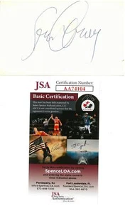 Scheda indice crema 3x5 firmata Steve Garvey autentica autografata JSA #AA74104 - Foto 1 di 2