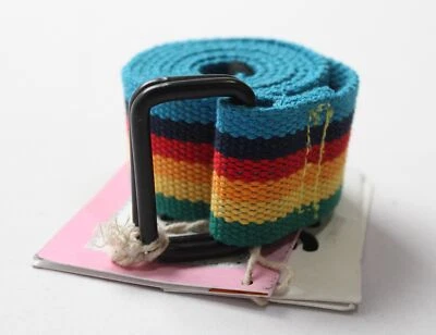 Lucy & Yak Women's Adjustable Rainbow D-Ring Flynn Belt JL3 Multicolor Small - Image 1 of 4