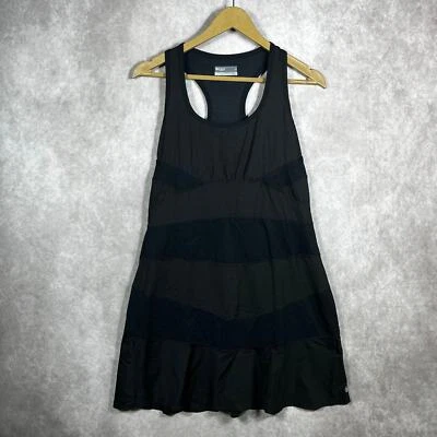 Vestido Tenis Lija Mujer Grande Negro Paneles Sin Mangas Espalda Corredora Atletismo Golf Foto 1 de 4