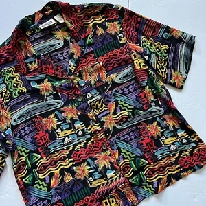 Hawaiian Shirt CHICOS DESIGN Size M-L - Picture 1 of 17