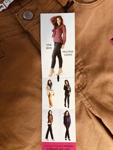 Pantalones para mujer Lee adornados 'Doe' calce clásico pierna recta elásticos talla 10M NUEVOS - Imagen 1 de 8