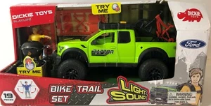 2017 NEW Dickie Toys Playlife- BIKE TRAIL SET - 19pc (Ford Raptor truck, figure) - Picture 1 of 3