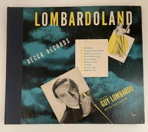 Vintage Lombardoland Box Album Set 4 Records Guy Lombardo Decca Record 78 rpm - Picture 1 of 16