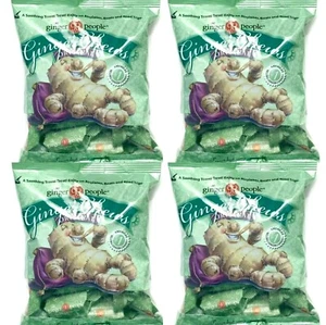 4 Packungen Trader Joe's Original Ginger Chews THE GINGER PEOPLE 5 Unzen pro Packung - Bild 1 von 2
