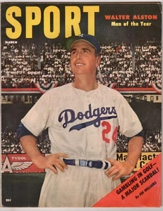 Sport Magazine / March 1956 Walter Alston Man Of The Year - Picture 1 of 2