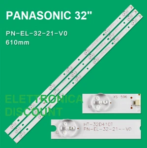 Strisce LED per Panasonic TX-32DS500B TX-32ES400B TX-32FS500B PN-EL-32-21-V0 - Foto 1 di 5