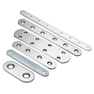 Stainless Steel Repair Plate Flat Straight Fixing Mending Corner Brace Bracket - Picture 1 of 17