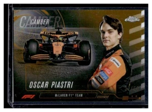 2024 Topps Chrome F1 #CAM-4 Oscar Piastri Camber Gold 32 /50 - Picture 1 of 2
