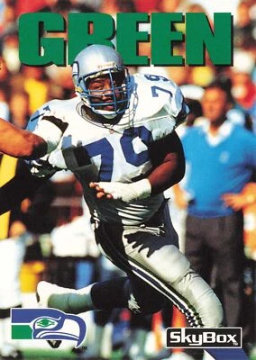 Jacob Green 1992 SkyBox Impact #143 Seattle Seahawks - Image 1 of 2