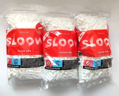 3000 Stück Sloow Regular Filter 8mm Eindrehfilter Zigarettenfilter Drehfilter - Bild 1 von 4