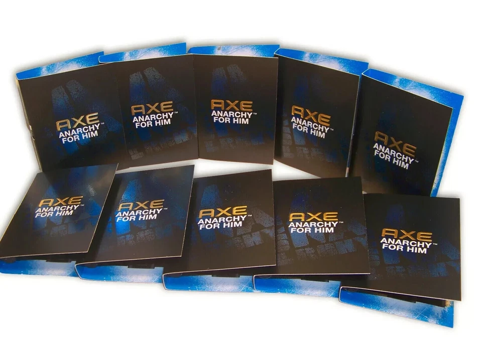 Axe Anarchy for Him Bomba Spray Muestra Fragancia de Viaje 10x 0,05 fl oz Caos Foto 1 de 4