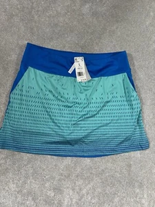 Falda corta ADIDAS GOLF para mujer con estampado degradado azul Rush talla grande nueva con etiquetas - Imagen 1 de 12