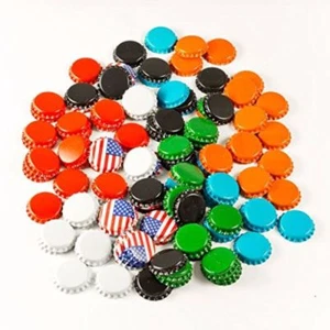 120 Count Crown Beer Bottle Caps-White - Picture 1 of 2