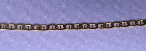 14K YELLOW GOLD NARROW ANCHOR OR MARINA CHAIN 20 INCH NECKLACE FROM ITALY 3.4 g - Picture 1 of 4