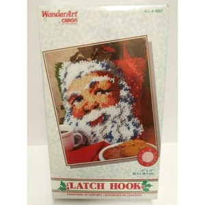 Caron Riegel Haken Set Santa Gesicht Kissen - Bild 1 von 3