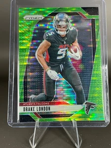 2024 Panini Select DRAKE LONDON Neon Green Pulsar Prizm #12 Falcons - Picture 1 of 5