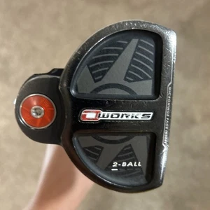 ODYSSEY O WORKS 2 BALL PUTTER 35” LEFT HANDED SUPER STROKE GRIP CALLAWAY GOLF - Picture 1 of 10