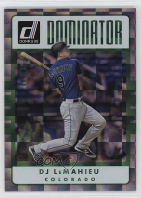 2017 Panini Donruss Dominators /999 DJ LeMahieu #D-5 - Image 1 of 2