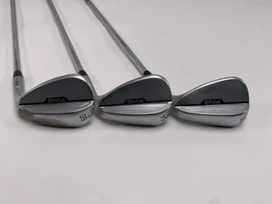 Ping s159 Chrome Wedge Set 50* 12 54* 12 60* 10 Orange Dot 2* Flat DG Mens RH - Picture 1 of 8