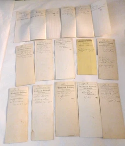 1890-95 Woodstock Railroad Way-Bill Documents - Picture 1 of 9