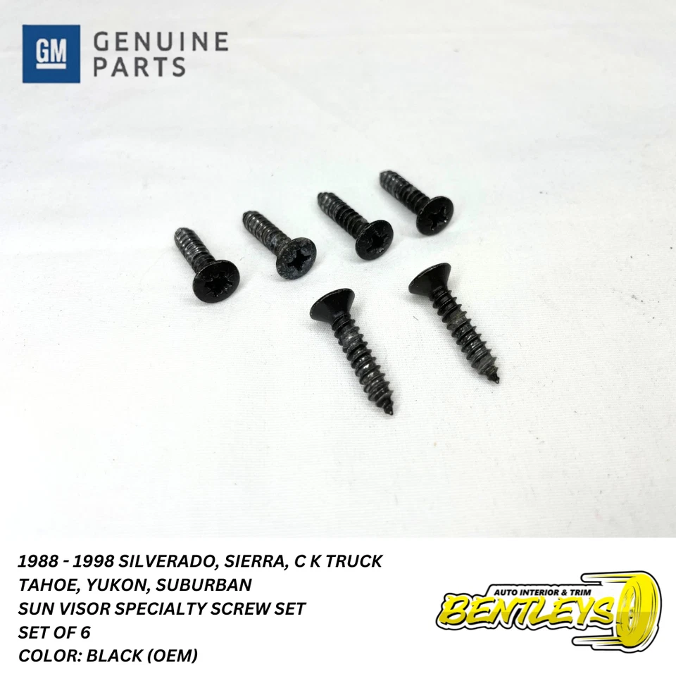 Camión Chevy Silverado GMC Sierra C/K 1988-1998 parasol juego de tornillos especiales Foto 1 de 4