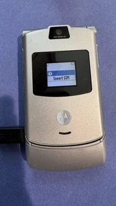 RARE Motorola RAZR V3 T-Mobile Camera Flip Phone Gray Vintage Collector - Picture 1 of 5