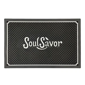 Grey Silicone Coffee Bar Mat 45x30 cm Kitchen For Countertop Coffee Station Mat - Picture 1 of 6