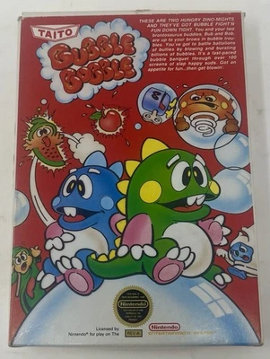 Bubble Bobble Complete in Box CIB Circle Seal SOQ Taito (Nintendo, NES 1988)🔥 - Image 1 of 4
