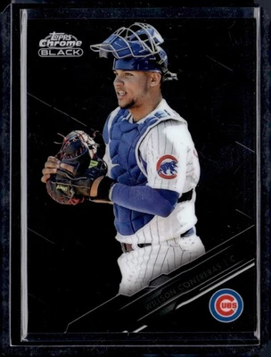 2020 TOPPS CHROME BLACK WILLSON CONTRERAS #48 CUBS - Image 1 of 2