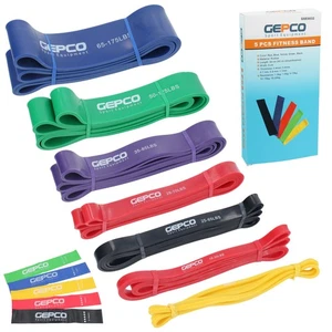 Fascia Fitness Elastica Fascia Ginnastica Fascia Resistenza Resistance Band 1-80 kg - Foto 1 di 14