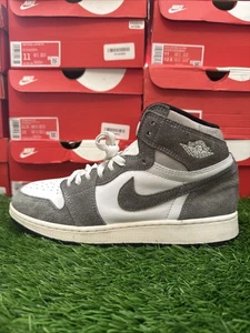 Size 7Y - Jordan 1 High Retro OG Washed Black - No Insoles - Picture 1 of 11