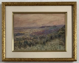 Vintage Original Small Gem Watercolor Painting Impressionist Desert Landscape - Picture 1 of 15