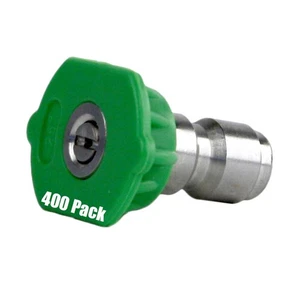 400 Pack Erie Tools Pressure Washer 1/4" Quick Connect 25 Degree 6.0 Nozzles - Picture 1 of 4