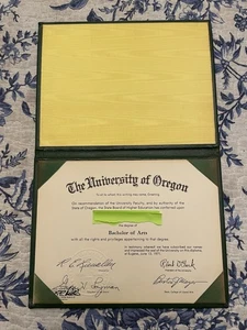 University Of Oregon Bachelor Of Arts 1972 - Bild 1 von 7