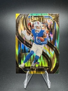 2024 Panini Select Keon Coleman Green & Yellow Shock Prizm #153 Bills Premier - Picture 1 of 6