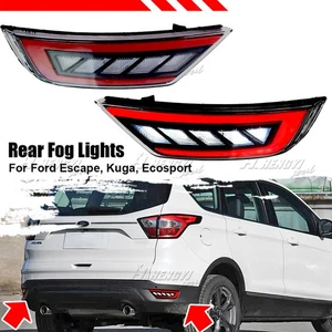 2X For Ford Kuga Ecosport LED Rear Bumper Reflector Tail Brake Fog Lights Lamps - Picture 1 of 7