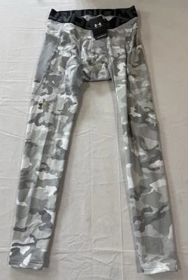 Under Armour Men's UA ColdGear Infrared Leggings Pants Camo-Gray Large 1381744 - Image 1 of 4