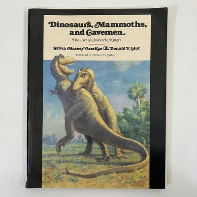 Dinosaurs Mammoths and Cavemen the Art of Charles Knight 1st Ed & Print 1982 TPB Foto 1 de 4