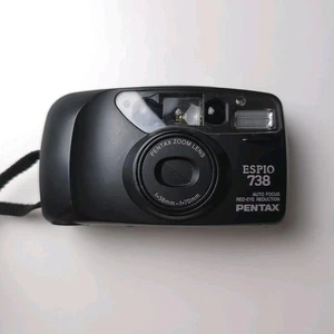 pentax 738 camera auto zoom lens f= 38mm f= 70mm red eye reduction working - Picture 1 of 9