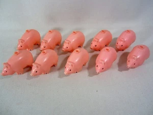 Vintage Blow Mold Pigs for String Lights Set PRIMAL LITE Lot of 10 Covers Only - Picture 1 of 12